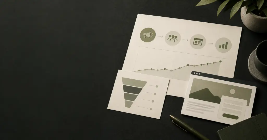 Meta advertising funnel and analytics dashboard for generating qualified leads.